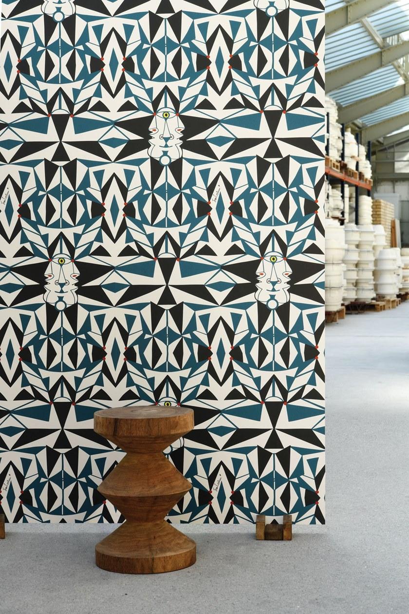 LELIEVRE Флизелиновые обои с геометрическим рисунком Deuxieme chapitre - jean cocteau 6461 - Вид №1