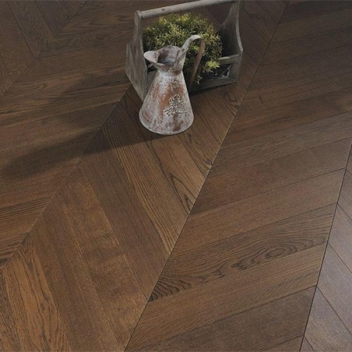 Паркет Ёлка Coswick Молочный Шоколад Дуб Натур (Гладкая) 320х82,55 мм 11283217 - Вид №2