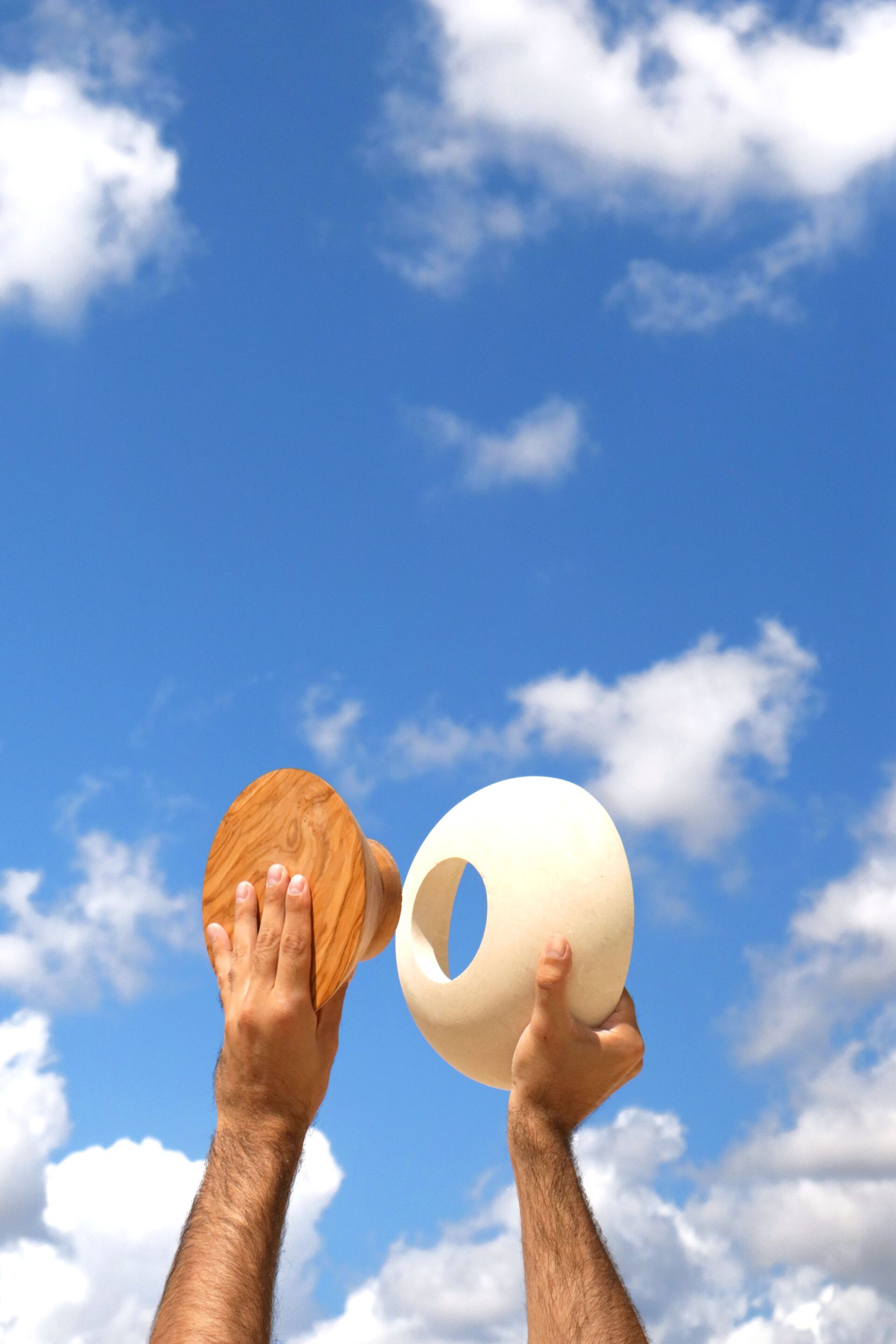 Кубок из камня Лечче и оливкового дерева PIMAR Rito ARCH-00009702 - Вид №1