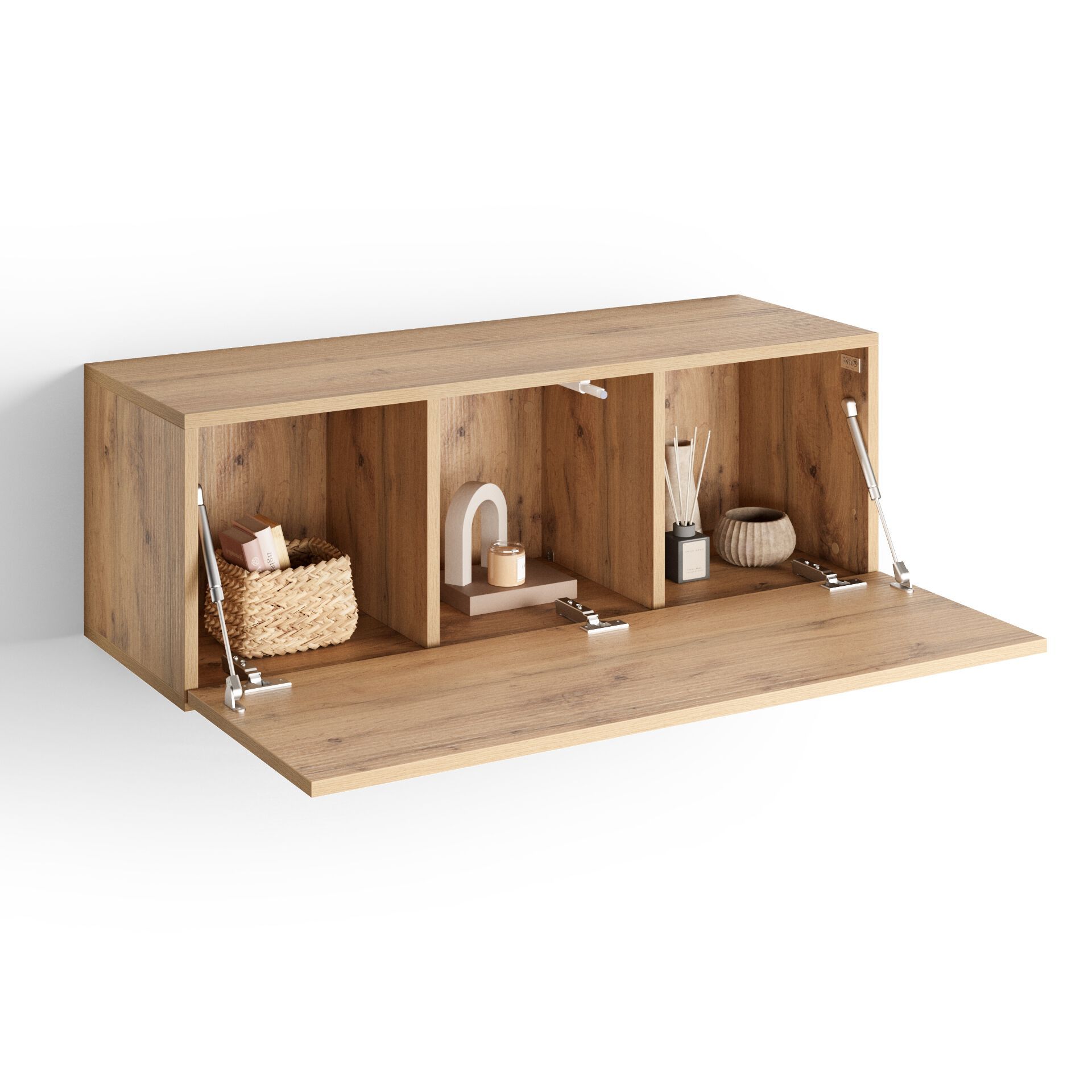 Горизонтальный навесной шкаф из меламинированного материала с дверным полотном Mobili Fiver Easy ARCH-00140422 - Вид №11