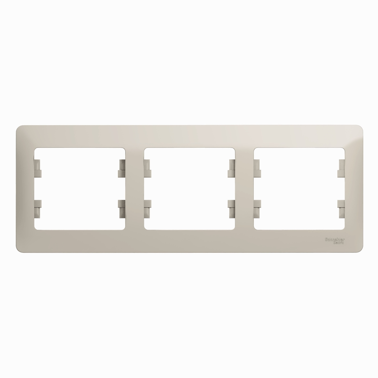 GSL000903 Рамка 3 поста , горизонтальная, молочный Schneider Electric Glossa 