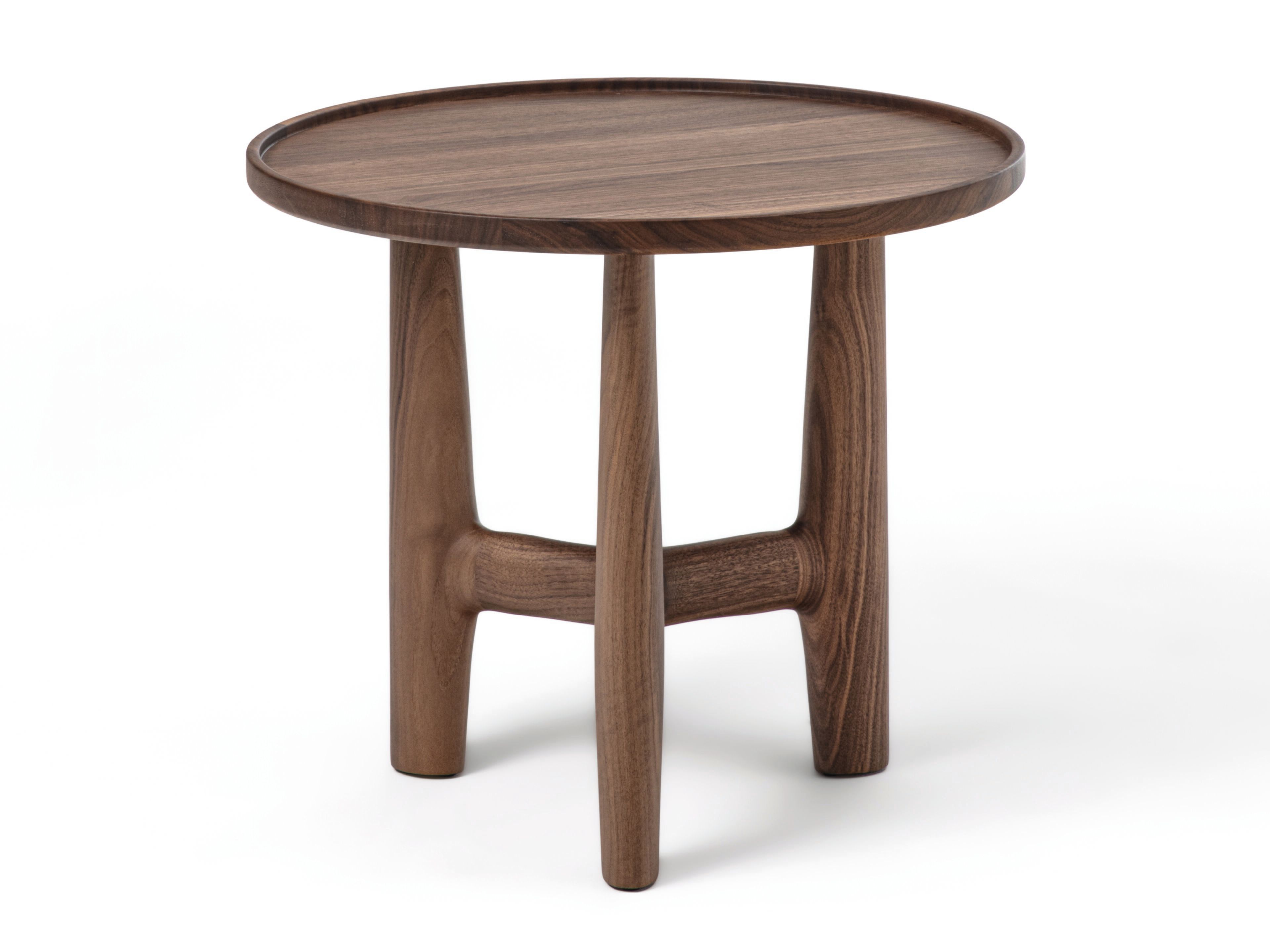 Круглый журнальный столик из грецкого ореха Porada Soul ARCH-00112225