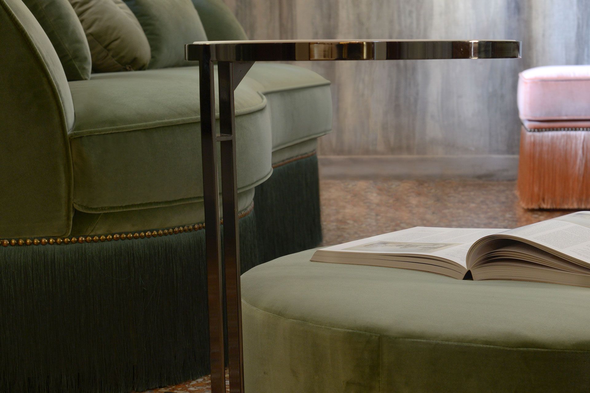 Бархатный раскладной диван-кровать Domingo Salotti Dione ARCH-00099864 - Вид №8