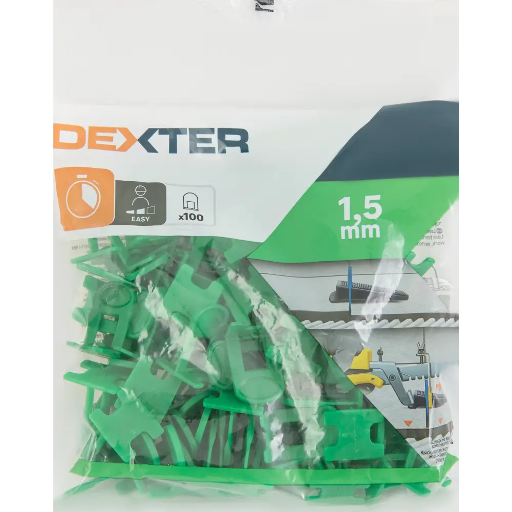 Зажимы для выравнивания плитки Dexter 1,5 мм - комплект 100 шт 82745558 STLM-0035333 - Вид №5