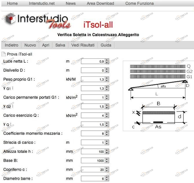 INTERSTUDIO Расчет легких железобетонных плит Interstudio tools sun-id-1380094