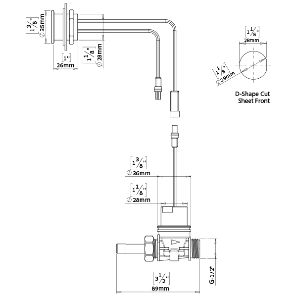 620800-P Комплект датчика приближения для душа stern  - Вид №1