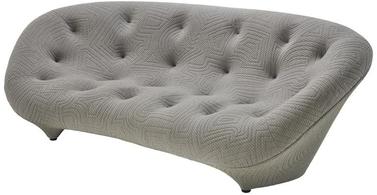 Ligne Roset Тафтинговый 3-местный диван из ткани Ploum 13170405 - Вид №1