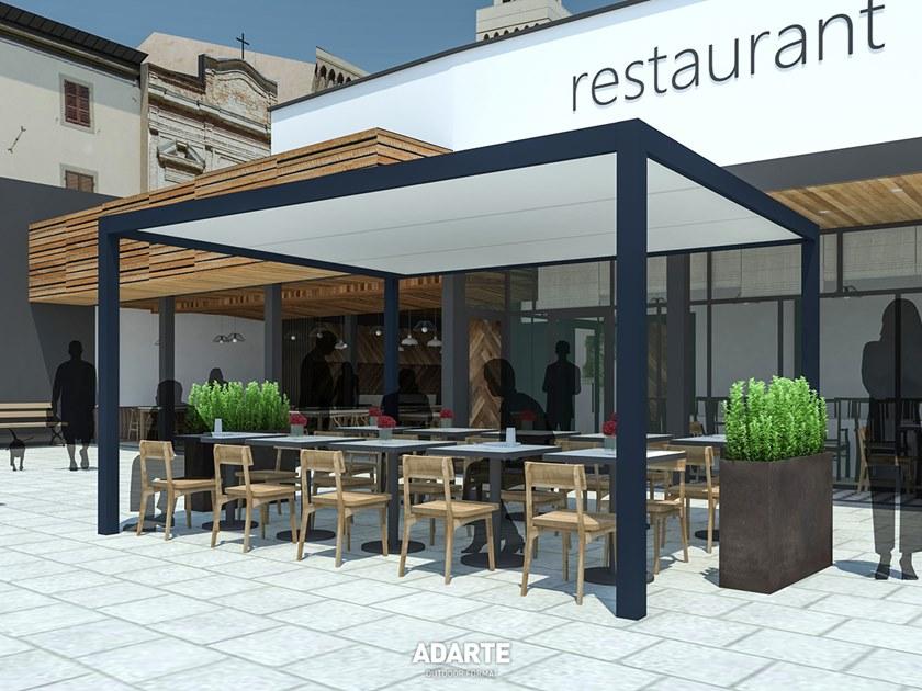 ADARTE Алюминиевая пергола с термоизоляционными панелями  A701  - Вид №14