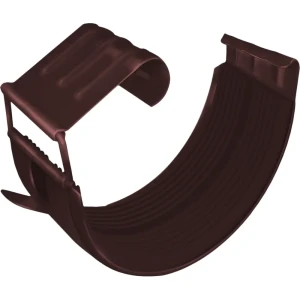 Соединитель желоба GL PE 125 мм цвет шоколад