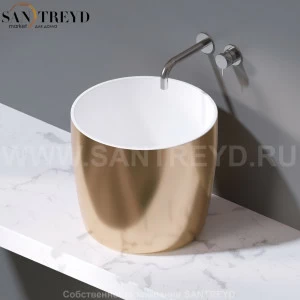 L106.255 Накладная раковина на столешницу  овальная A. e T. Italia PILLAR