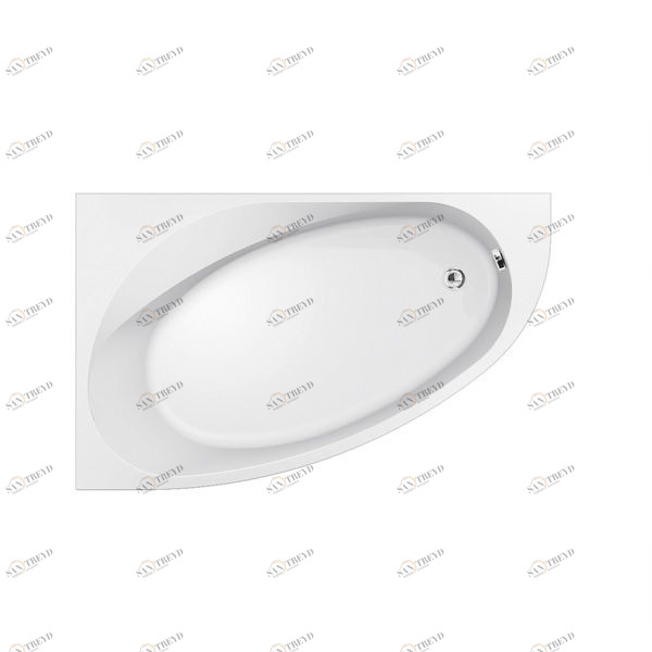 Ванна угловая Nova 160/100 см  с гидро и аэромассажем 2NVB5D6 Gruppo Geromin 