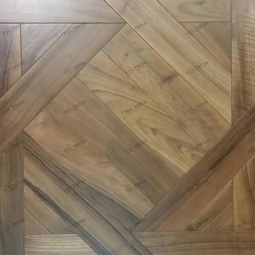 Модульный паркет Da Vinci Инженерный модульный паркет из ореха Кьяра Орех Европейский (Грецкий) Натур (Гладкая) 626х626 мм 2600600083