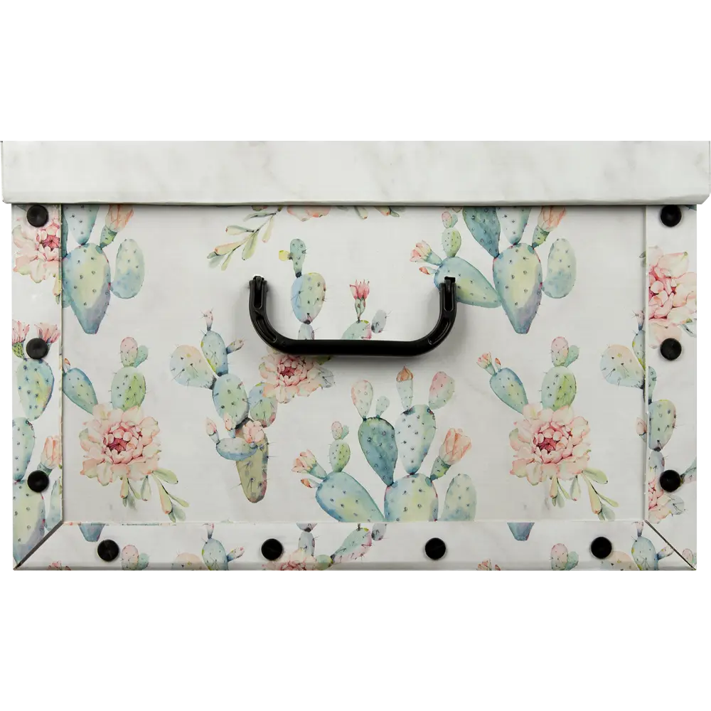 Коробка Кактусы 39x50x24 см 46.8 л картон цвет белый/мультиколор 82429014 STLM-2140661 DOMO PAK  - Вид №3