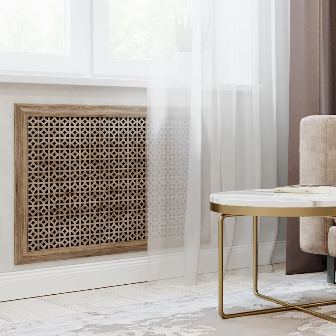 Экран для радиатора 120х60 см Сусанна дуб винтаж STELLA Standart STSR-1201 - Вид №1