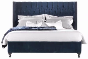 Gianfranco Ferré Home Бархатная кровать с изголовьем из капитоне