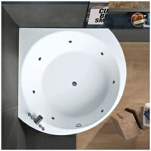 Ванна Gruppo tressee Suri 169 STX-V276B белая с гидромассажем и дезинфекцией угловая большая