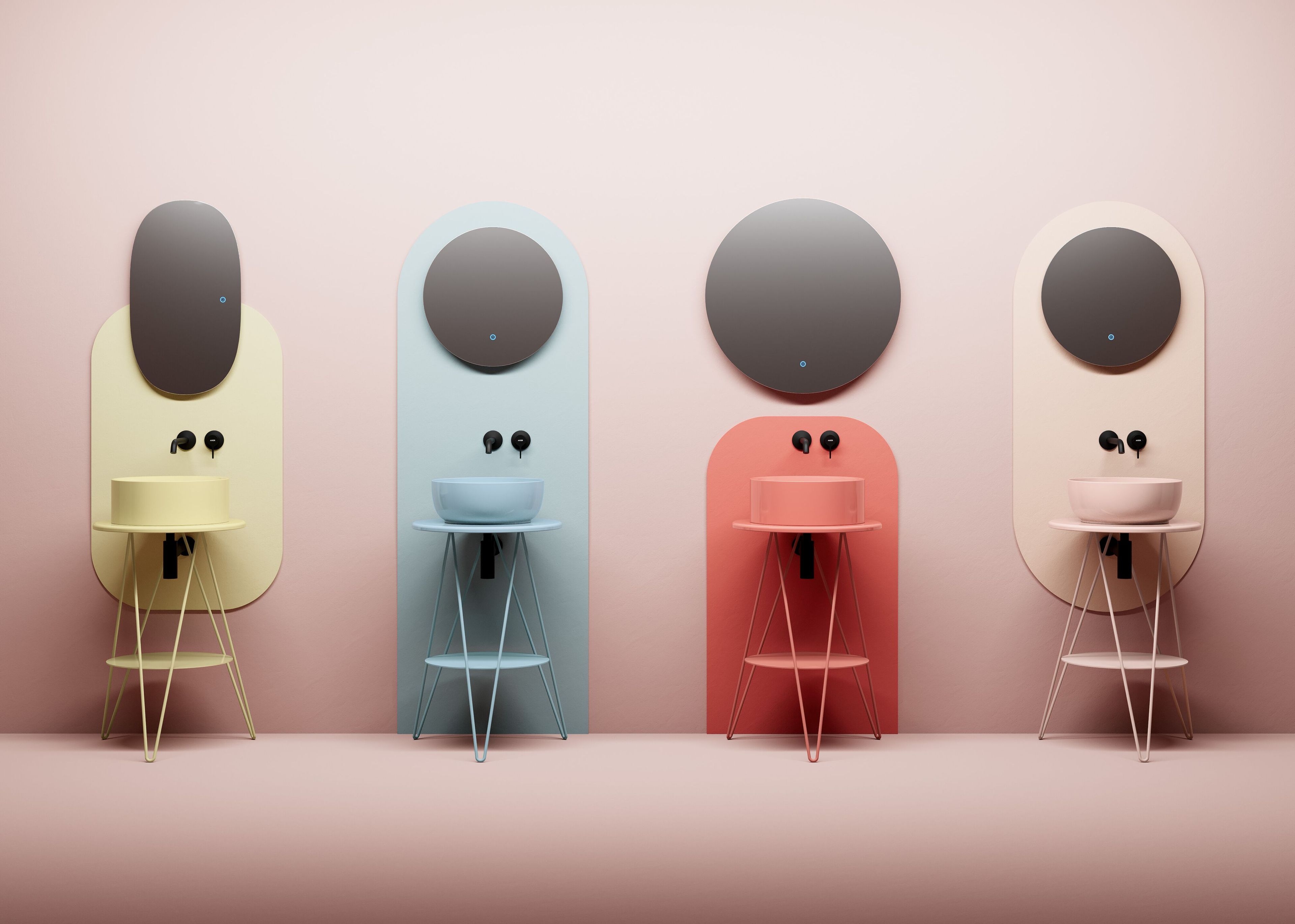 Металлическая консоль для умывальника Scarabeo Ceramiche GUSTAV ARCH-00054220 - Вид №4