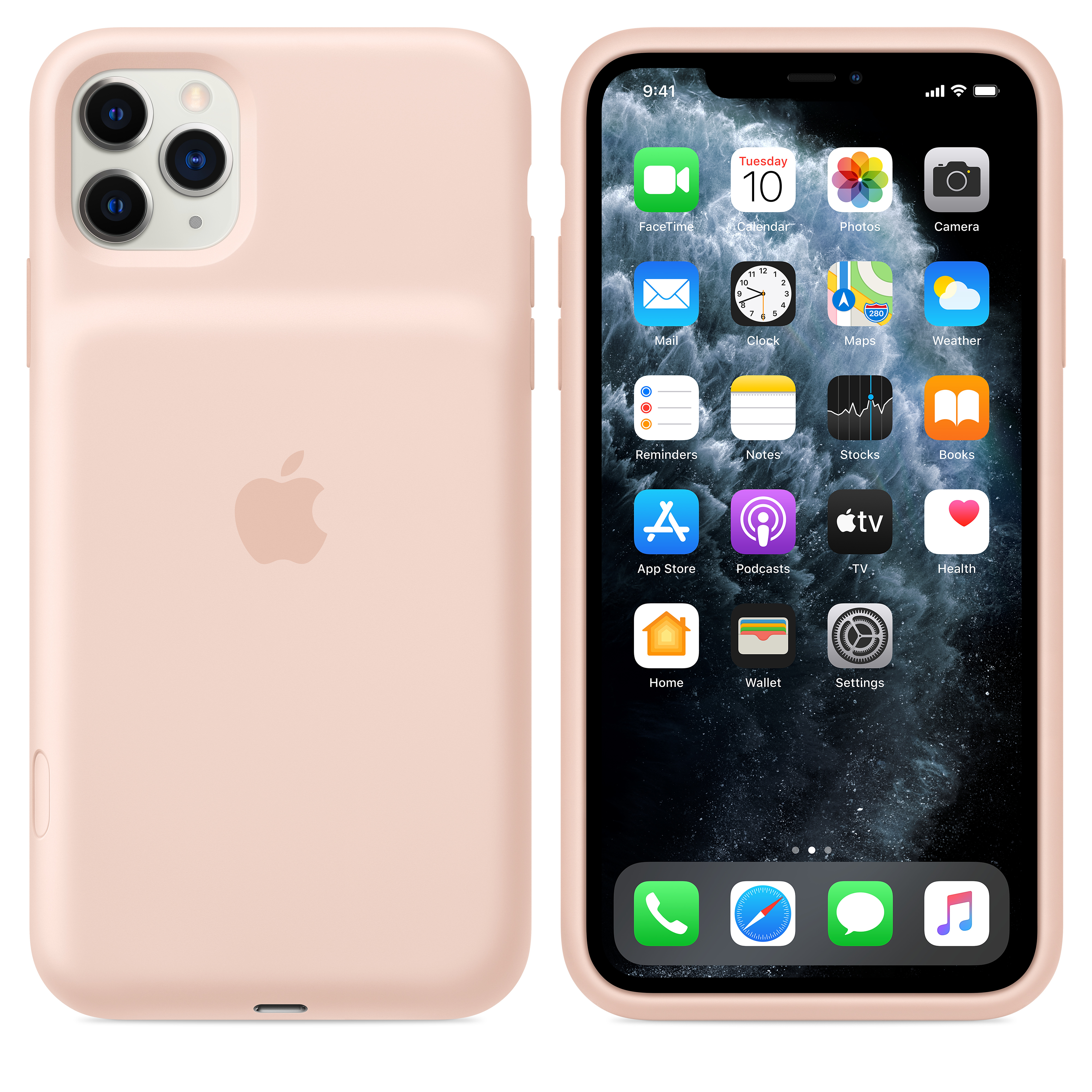 MWVR2ZM/A Iphone 11 pro max smart battery case with wireless charging - pink sand Apple Santreyd  - Вид №6