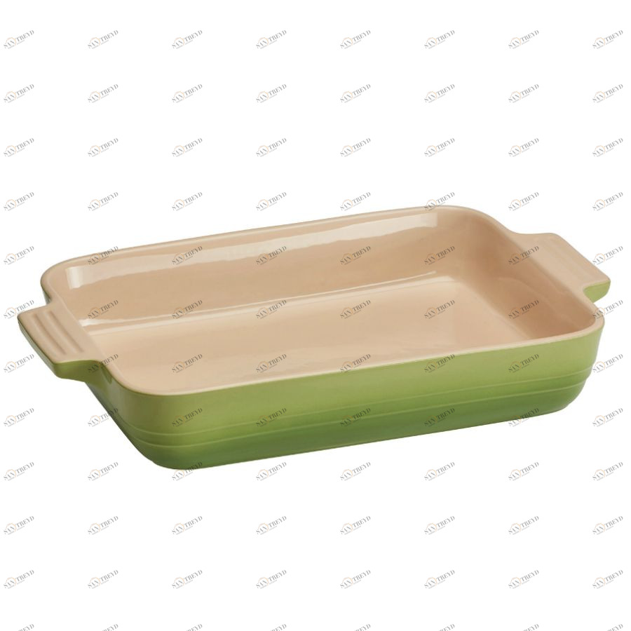 Блюдо для запекания Le Creuset, 26 см, зеленое 91004726426000