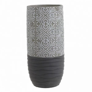 Ваза из цемента 30 см черно-серая Fluffy Dusk TO4ROOMS FLUFFY DUSK 00-3893224 Серый