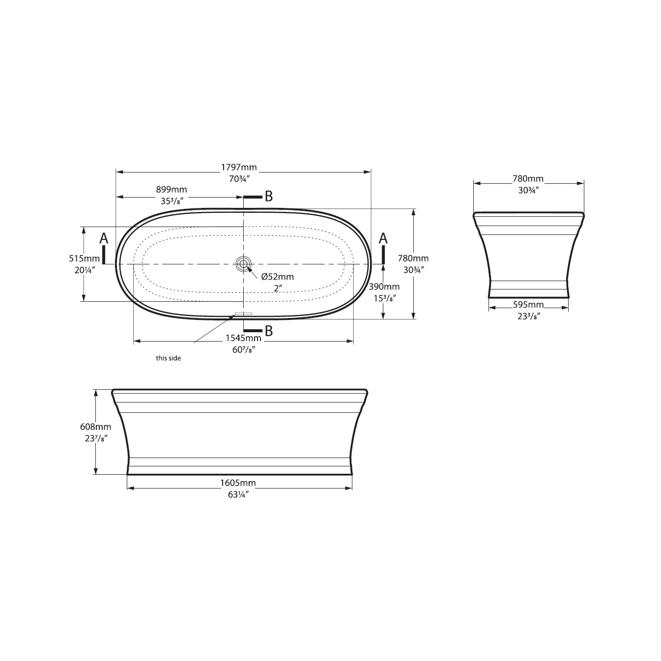 Ванна / Worcester Victoria+Albert sun-id-373630 - Вид №2