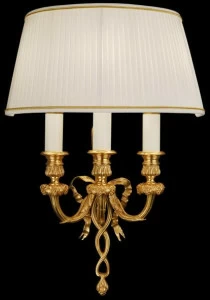 Tisserant Бра с прямым и отраженным светом из бронзы