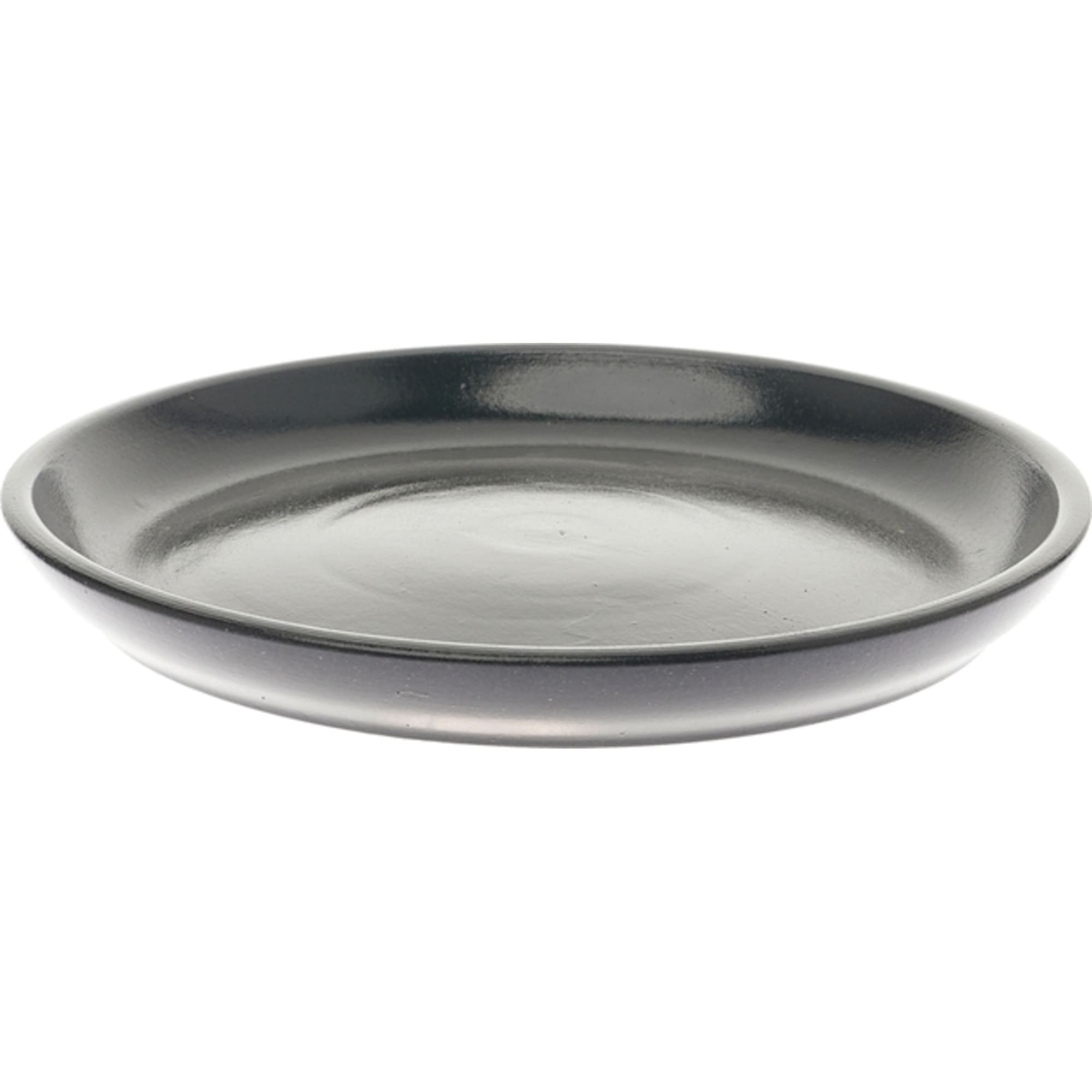 82624779 Поддон для горшка №6 Ø20.5 см, керамика, цвет чёрный Santreyd 