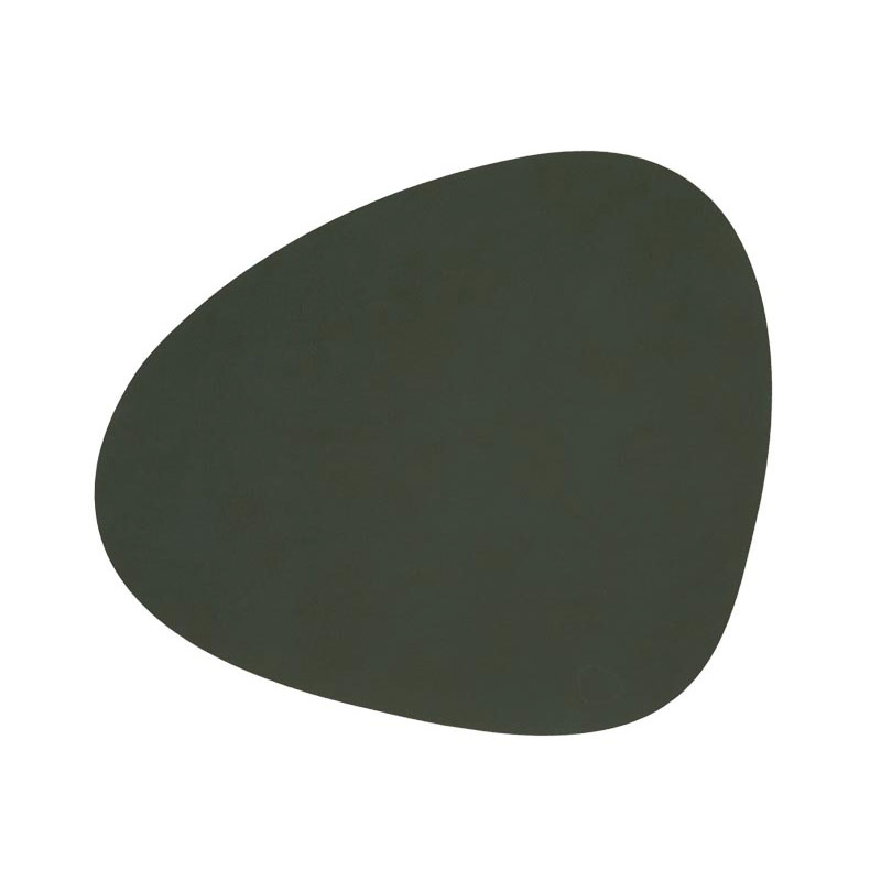 981066 NUPO dark green подстановочная салфетка фигурная 24x28 см, толщина 1,6 мм;LIND DNA 