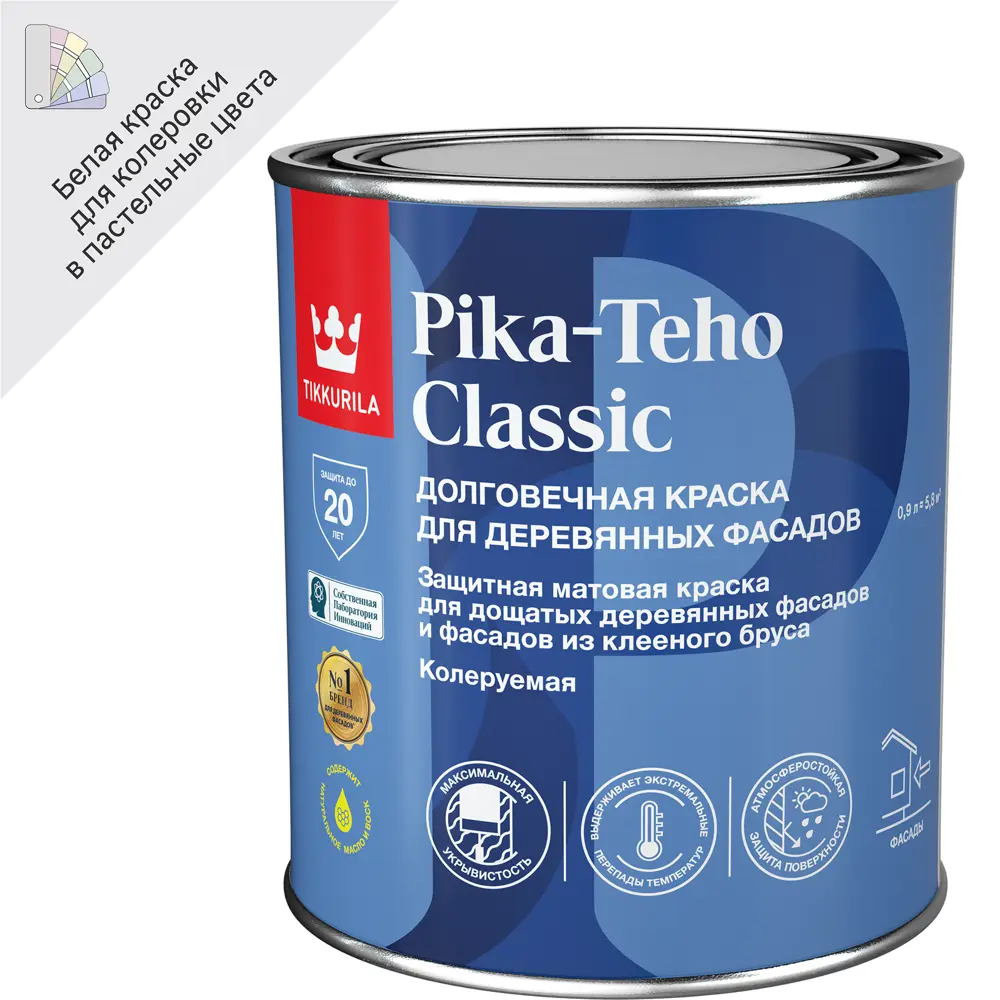 Фасадная краска Tikkurila Pika-Teho Classic для деревянных поверхностей 89350877 STLM-1380471
