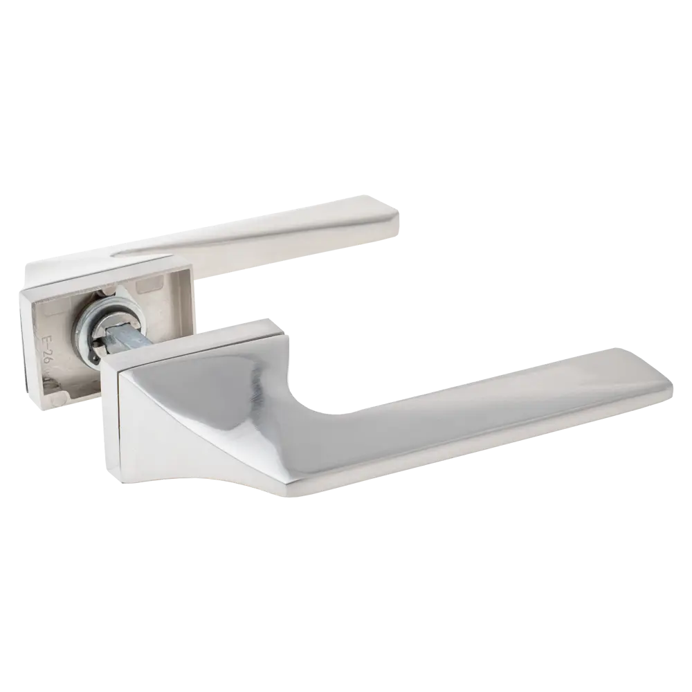 Дверная ручка на розетке Armex H-110174-A без запирания цвет никель STLM-2134118