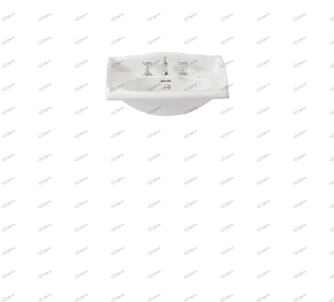 Gentry Home Таз большой белый Victorian Белый GH101461