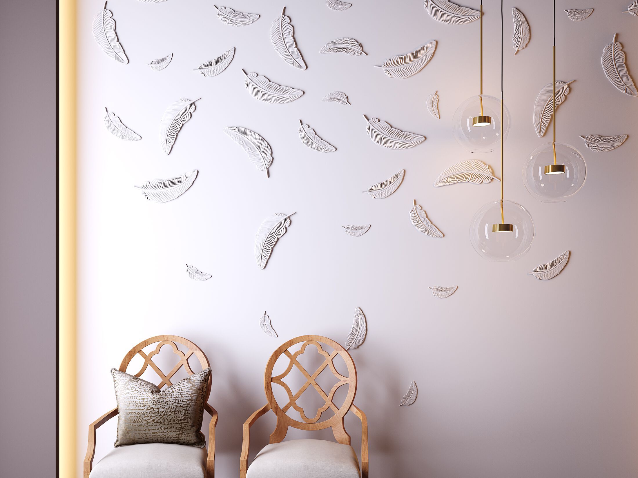 Декоративный гипсовый настенный предмет WallDeco FALL ARCH-00059008