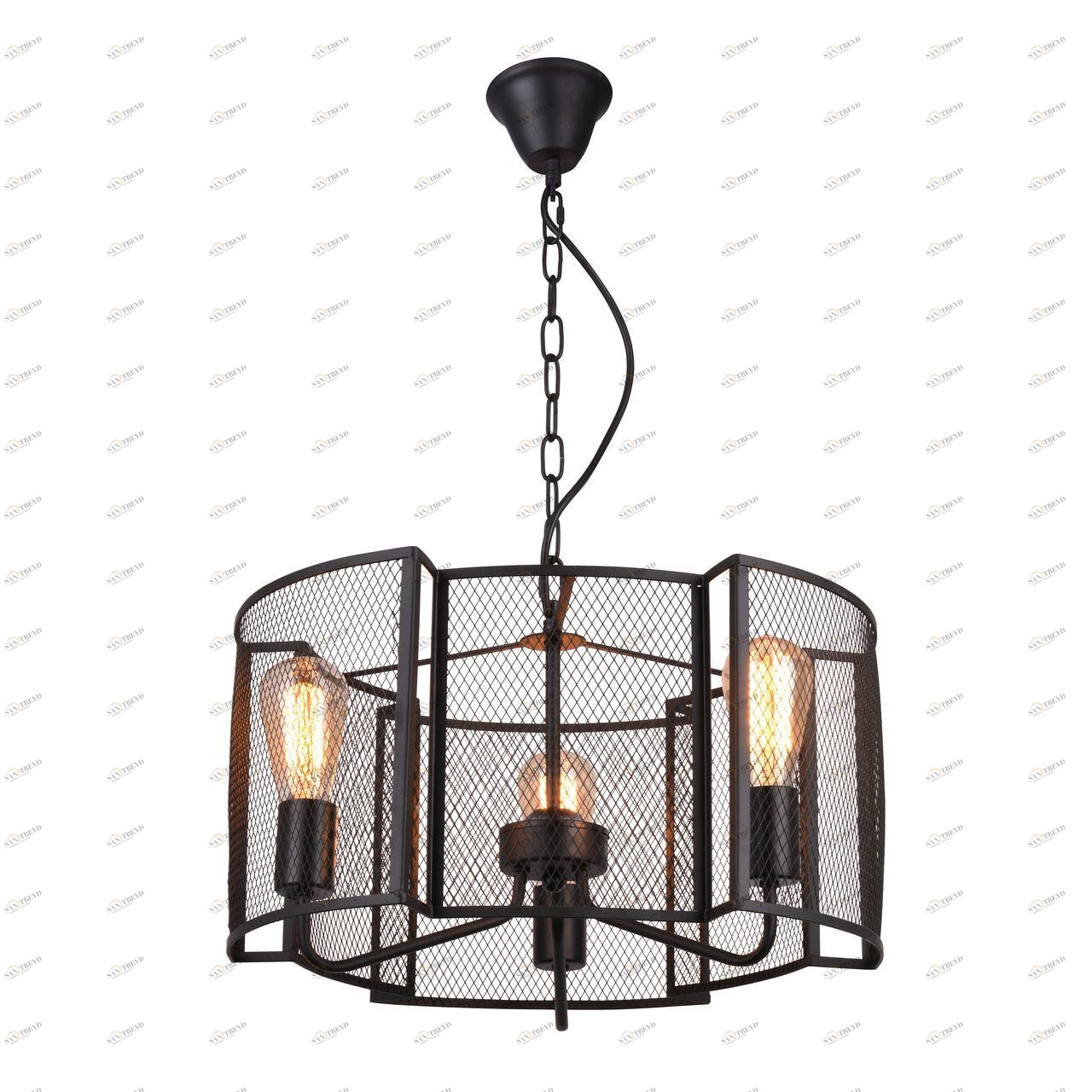 Подвесная люстра Divinare 5008/04 SP-3 DIVINARE ДИЗАЙНЕРСКИЕ 108100 Черный 