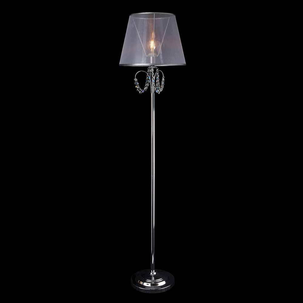 Торшер Eurosvet Gloria 01069/1 хром/прозрачный хрусталь Strotskis EUROSVET ЭЛИТНЫЕ 181121 Хром  - Вид №3