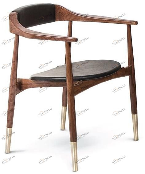 Essential Home Стул из орехового дерева с подлокотниками sun-id-1445968