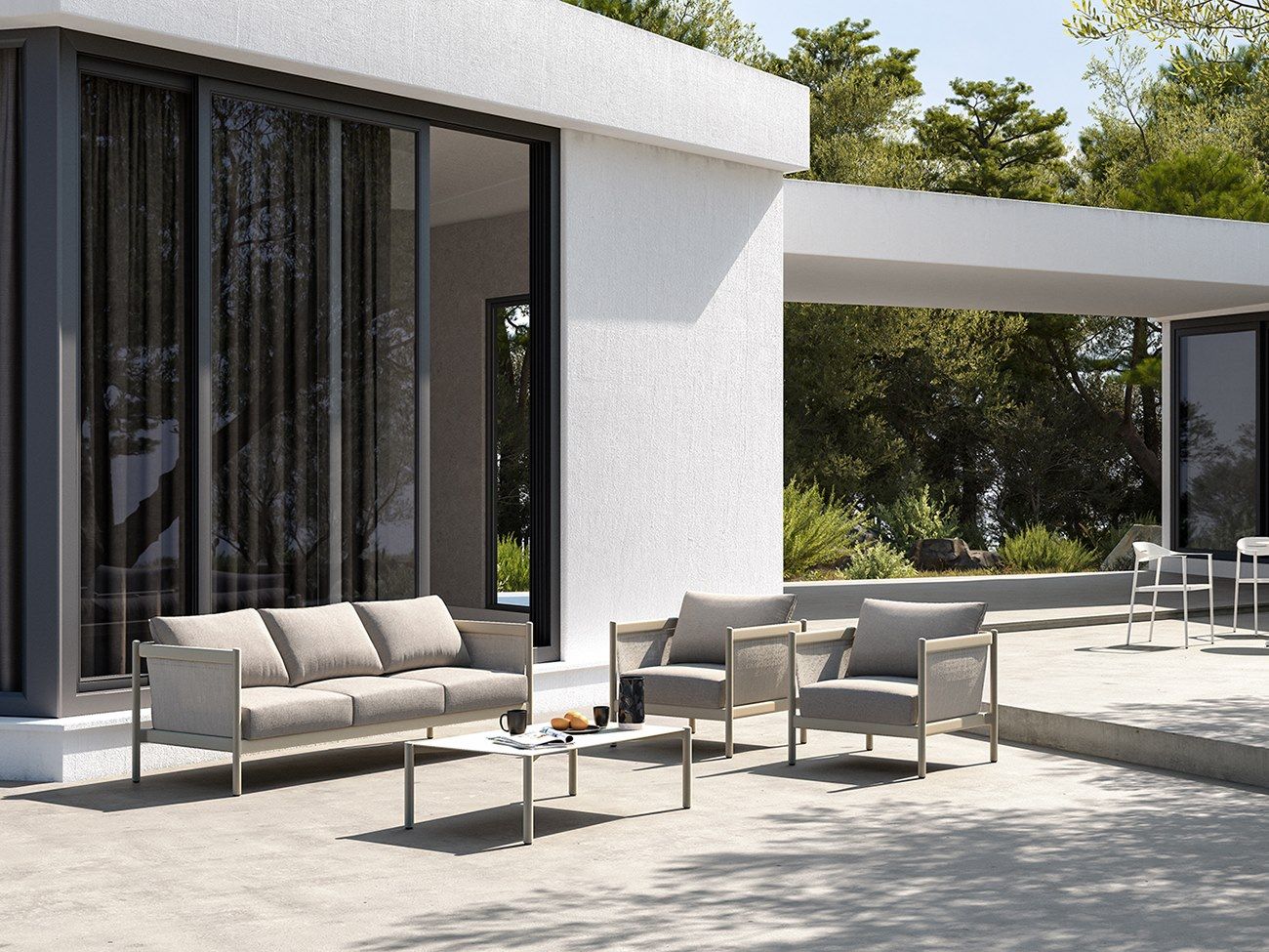 Тканевое садовое кресло с подлокотниками VINEKO Флора ARCH-00065072 - Вид №2