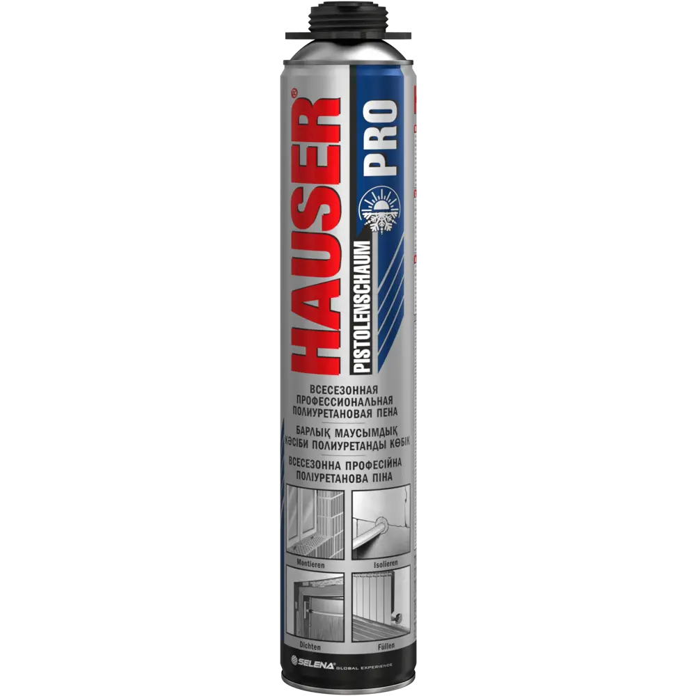 Пена монтажная пистолетная Hauser Pro всесезонная 620 мл 83738957 STLM-2042473 Santreyd 