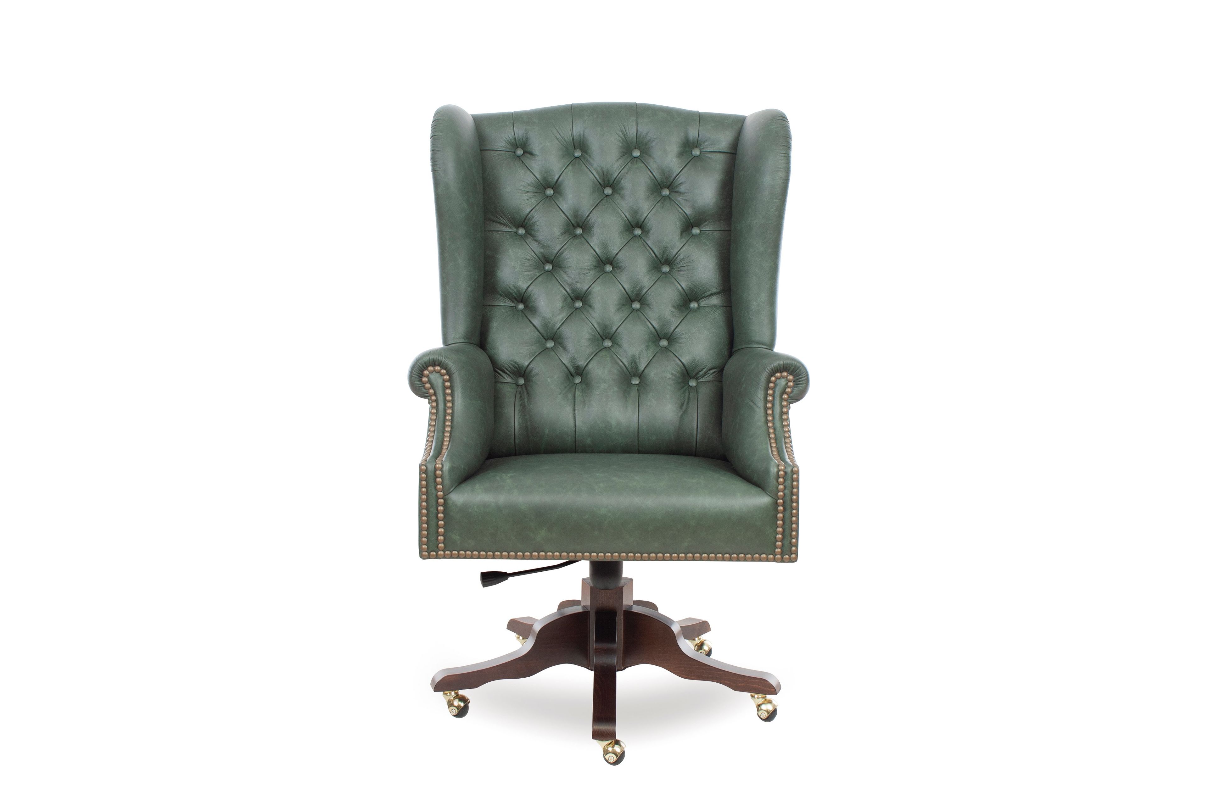 Офисное кресло с регулируемым по высоте кожаным подлокотником с 5 спицами CREARTE COLLECTIONS PRESIDENT ORIGINS ARCH-00000620 - Вид №5