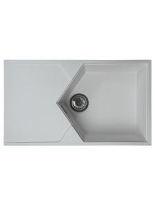 92704818 Кухонная мойка KitKraken Sea White K-850.9010 85х50, Матовый Белый Кварц STLM-0535119 KIT KRAKEN