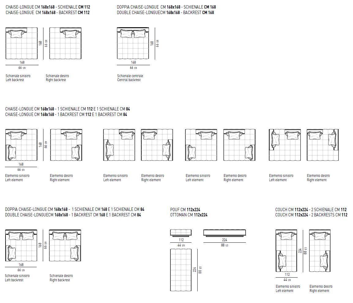 Модульный тканевый диван Minotti ARCH-00037891 - Вид №27