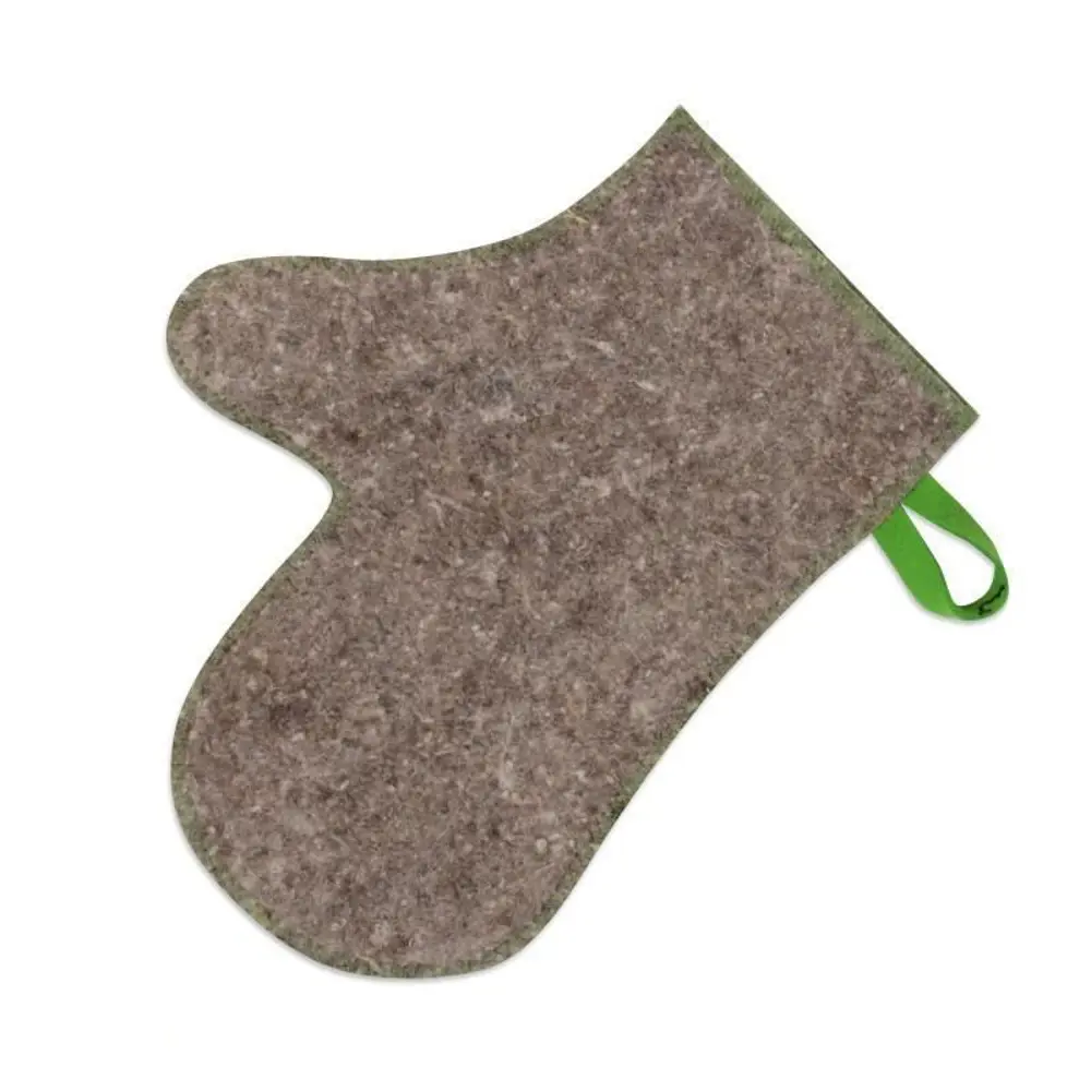 Рукавица для бани ГлавБаня войлок цвет серый STLM-2167616