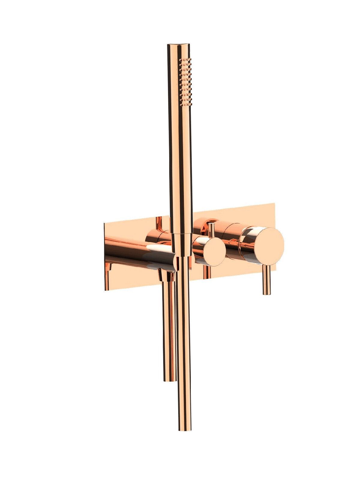 Настенный смеситель для ванны с 3 отверстиями и ручным душем Rubinetterie Frattini отдельная эстетика ARCH-00136591 - Вид №26