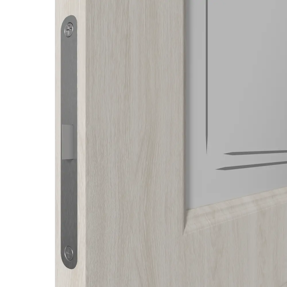Дверь межкомнатная со стеклом Мона 80x200 см ПВХ цвет дуб филадельфия с замком и петлями 84506510 STLM-2084865 VFD  - Вид №4