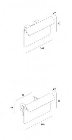 DGA Настенная светодиодная лестница из алюминия Piega sun-id-1391411 - Вид №2