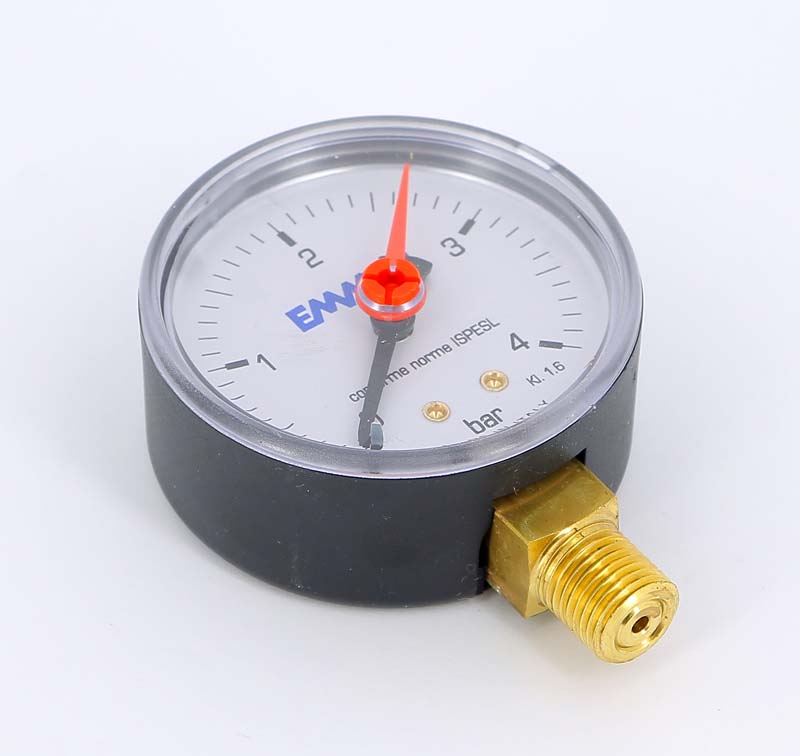Манометр радиальный 1/4" 63 мм EMMETI 4 бар 00612004