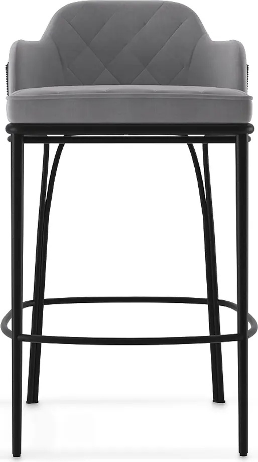 Серый барный стул LUXXU Charla 293 - Вид №2
