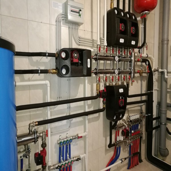 Купить Распределительный коллектор с гидрострелкой 60 кВт, 3 контура Прокситерм GSK253 - Вид №6