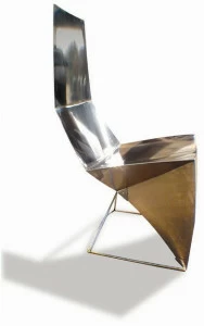 ICI ET LÀ Стул из стали с высокой спинкой