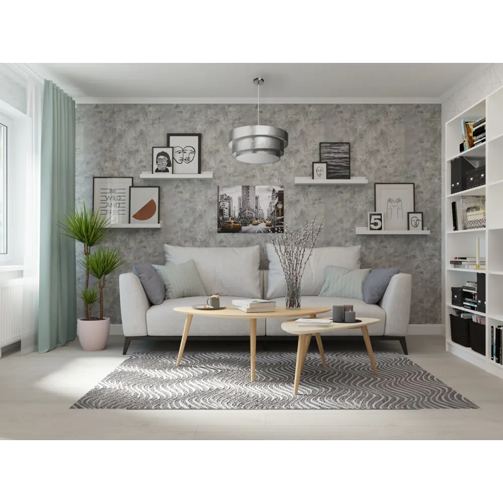 Обои флизелиновые Erismann Alexandria серые 1.06 м 3709-6 STLM-2190734 - Вид №2