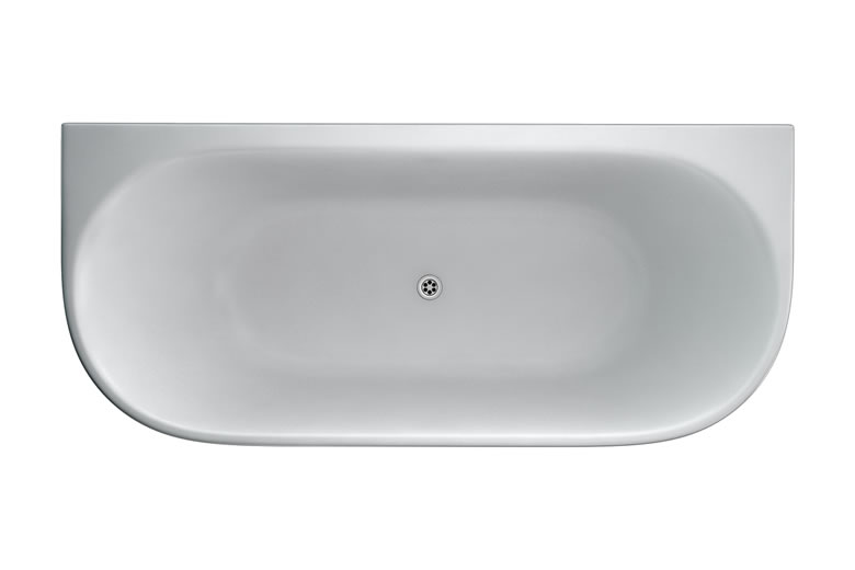 Burlington Традиционная ванна на ножках Avantgarde 1700 с приставной стенкой с ножками Classic в черном цвете L3B T12D  - Вид №2